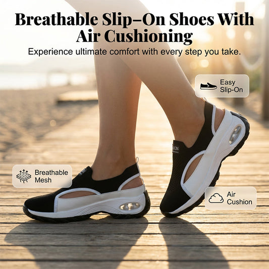Chaussures respirantes ajourées à enfiler pour femmes