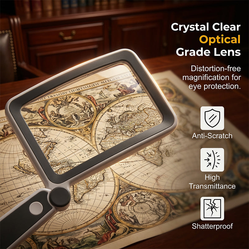 Laissez tomber vos lunettes de lecture ! 🧓Loupe pliante de poche avec lumière pour la lecture