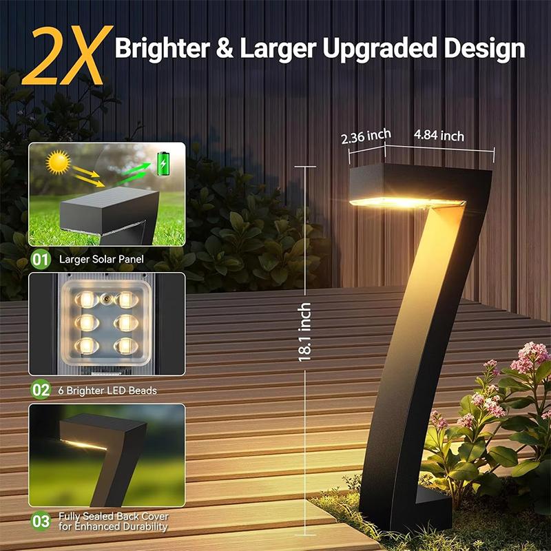 ⏳51 % de réduction en offre limitée⏰Lampe solaire créative et étanche pour allée🏡💡