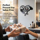 Creative Hairdressing Tools Silhouette Wall Clock