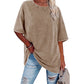 T-shirt oversize vintage délavé pour femme