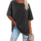 T-shirt oversize vintage délavé pour femme