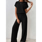 👗 PROMO LIMITÉE 50% DE RÉDUCTION ! ✨ Ensemble Maille Côtelée Femme – Haut & Pantalon Large, Confort Absolu 🌿