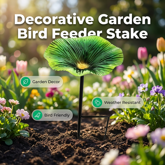 📢📢52% OFF !!!⏰Vibrant Garden Flower Stake Bird Feeder