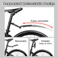 Ensemble de garde-boue rétractables et réglables pour vélo