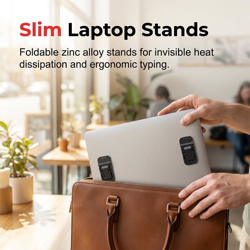 Petit support pliable pour ordinateur portable à placer sur le bureau