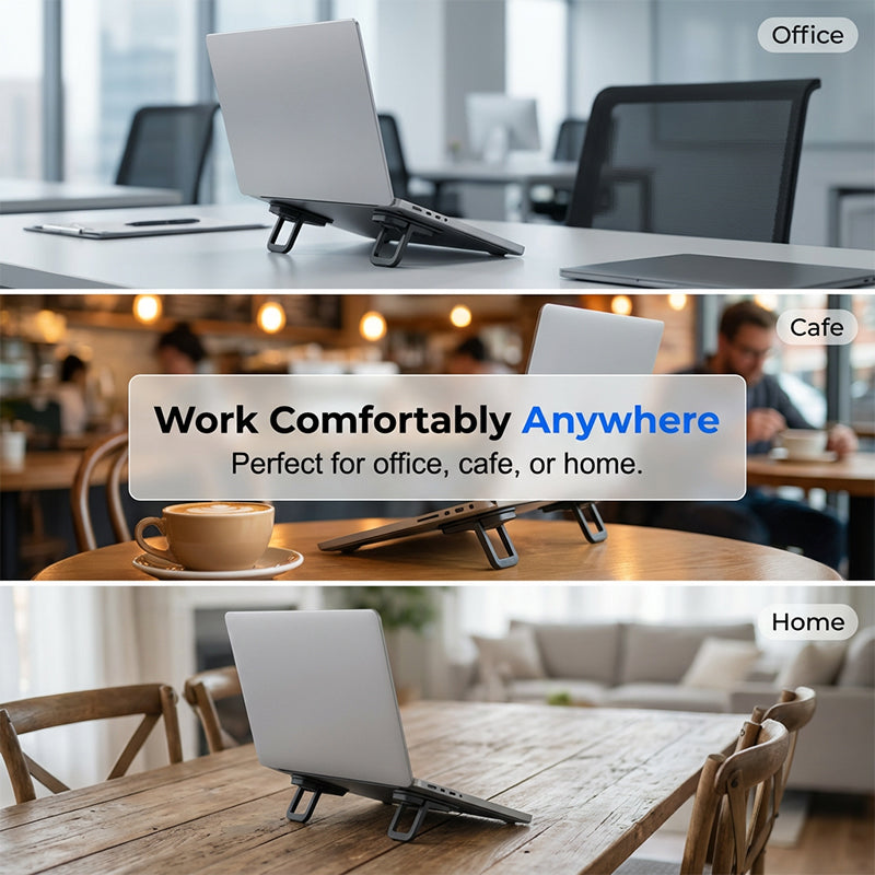 Petit support pliable pour ordinateur portable à placer sur le bureau