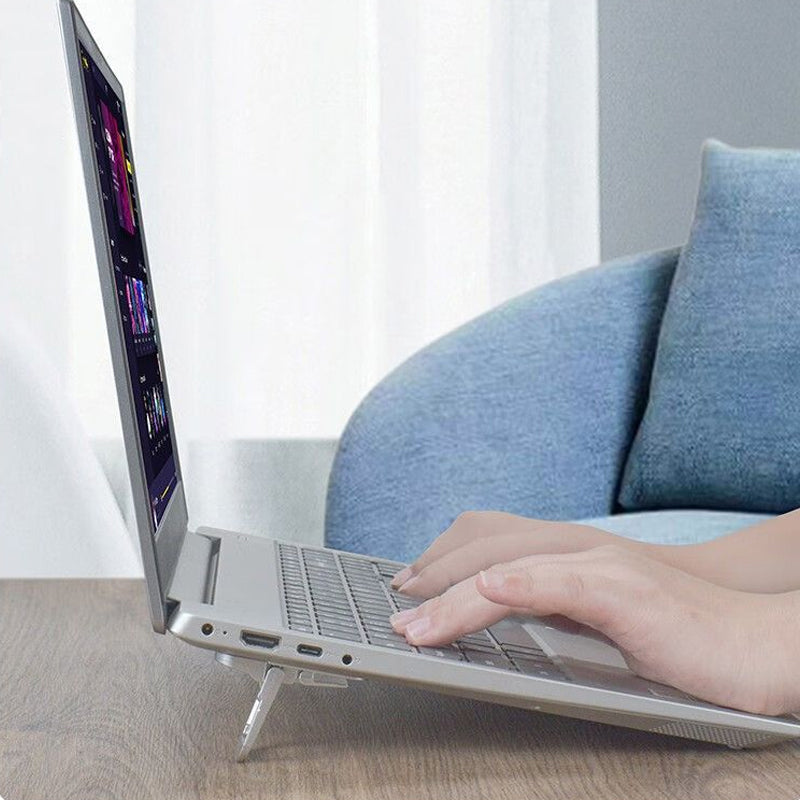 Petit support pliable pour ordinateur portable à placer sur le bureau