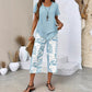 👗50% DE RÉDUCTION ! Ensemble Haut Long & Pantalon Large – Tissu Doux, Look Décontracté ☁️🌿【Offre Limitée】