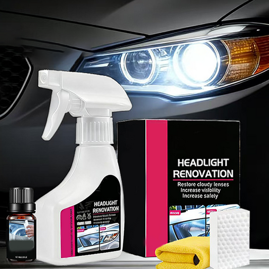 🚗 50 % DE RÉDUCTION MAINTENANT ! 💡 Kit professionnel de réparation et de polissage de phares de voiture – Élimine le jaunissement, redonne de la clarté et application facile ✨