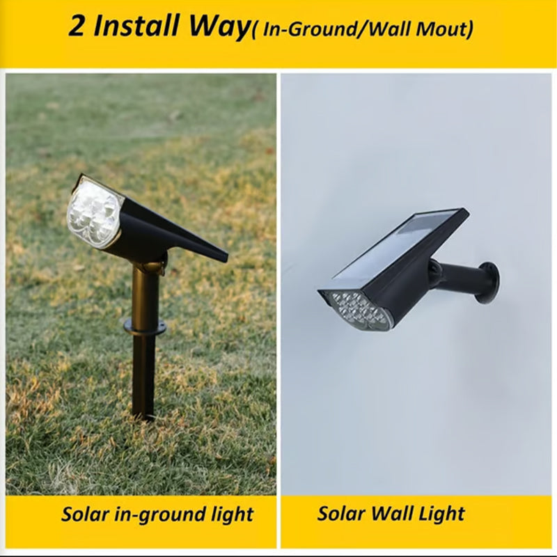 Projecteurs solaires LED d'extérieur, puissants