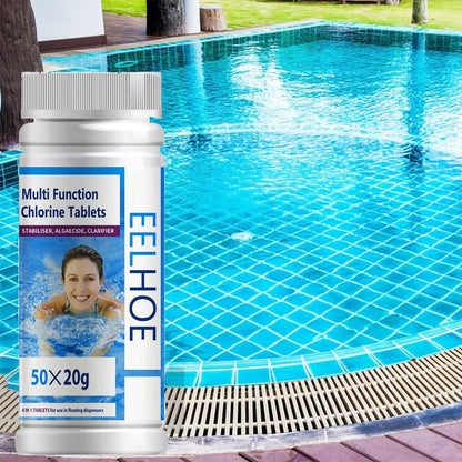 Pastilles de chlore pour le nettoyage de la piscine - Lutte contre les algues et clarification de l'eau