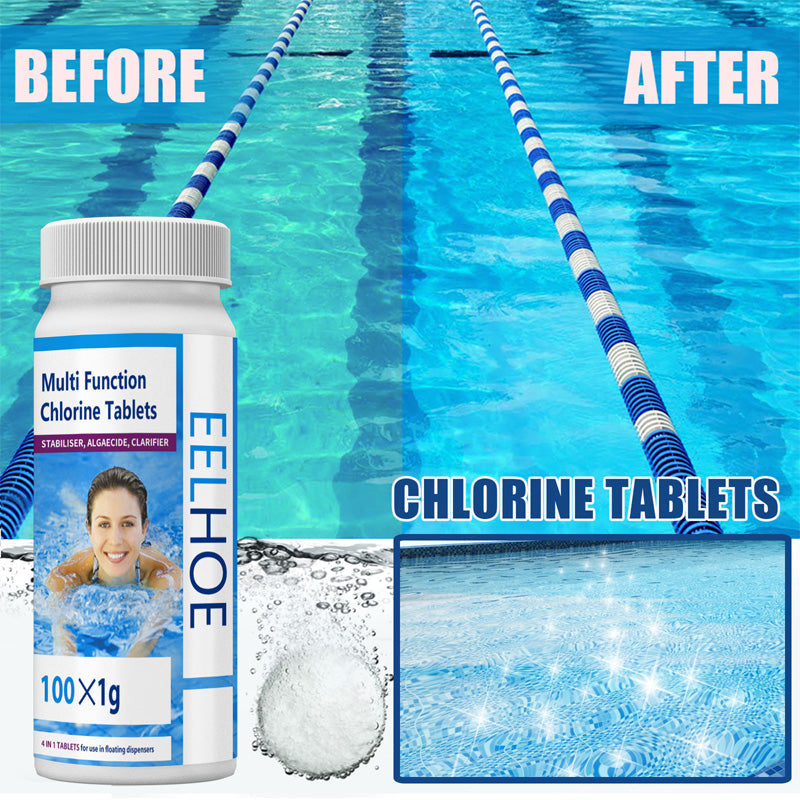 Pastilles de chlore pour le nettoyage de la piscine - Lutte contre les algues et clarification de l'eau