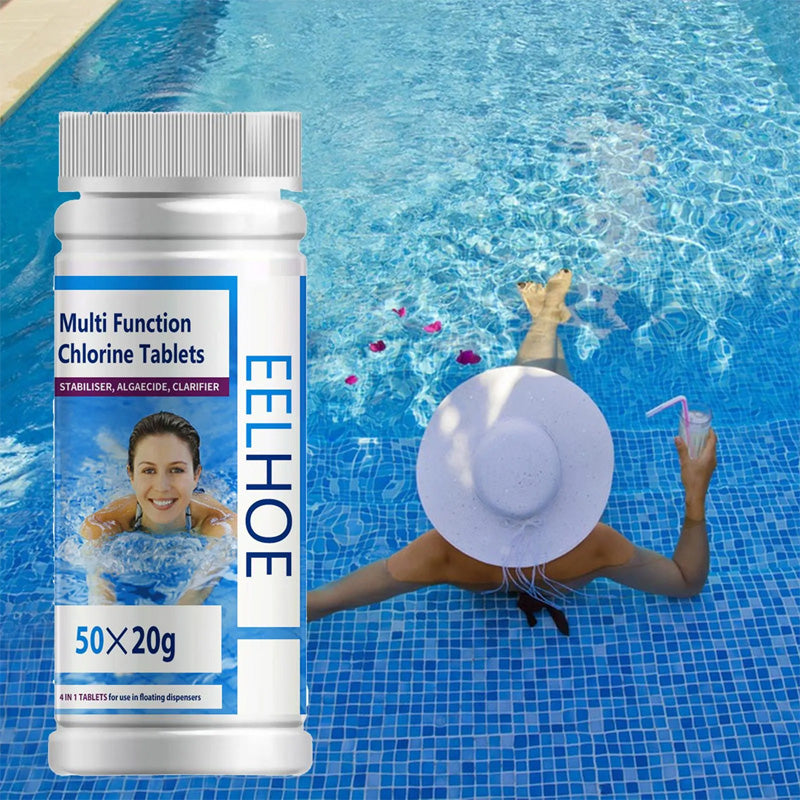Pastilles de chlore pour le nettoyage de la piscine - Lutte contre les algues et clarification de l'eau