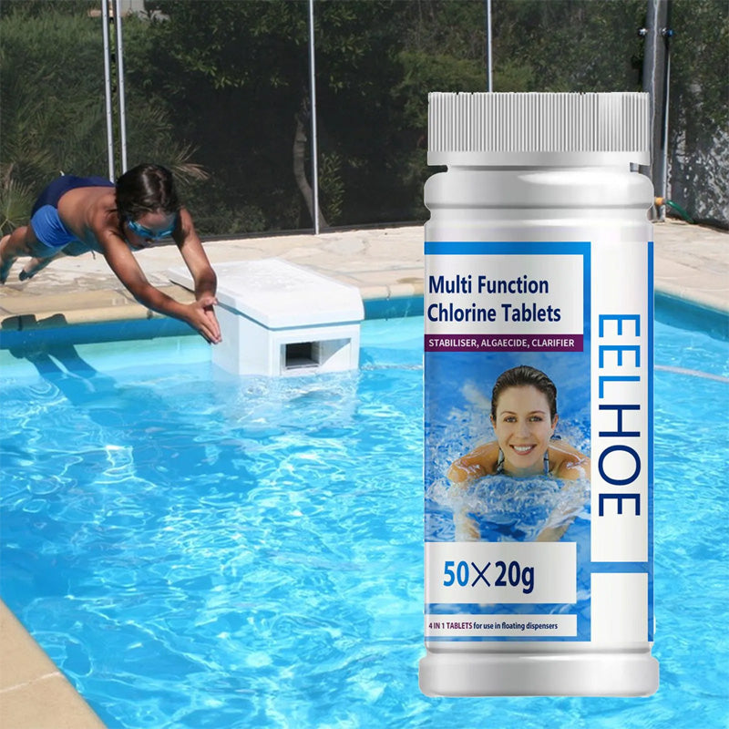 Pastilles de chlore pour le nettoyage de la piscine - Lutte contre les algues et clarification de l'eau