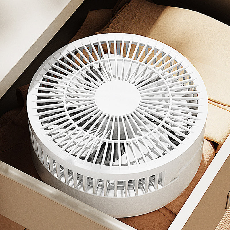 Ventilateur de bureau 3 en 1 avec miroir de maquillage et veilleuse