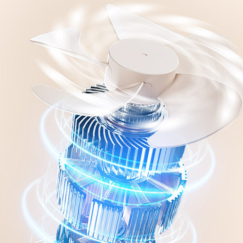 Ventilateur de bureau 3 en 1 avec miroir de maquillage et veilleuse