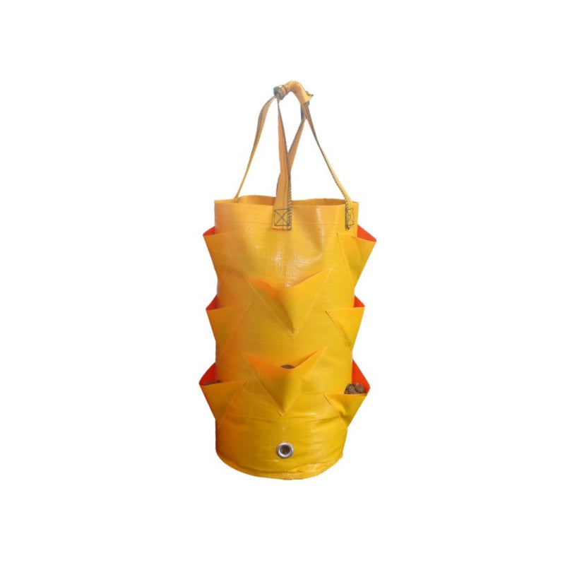 Sac de jardinière de fraises suspendu avec poches latérales