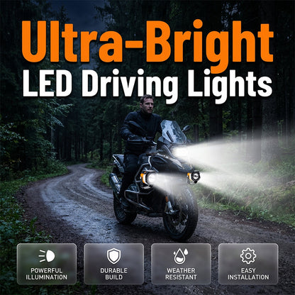 Projecteur LED universel haute performance pour moto