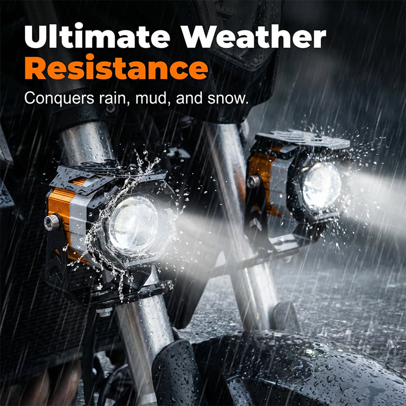 Projecteur LED universel haute performance pour moto