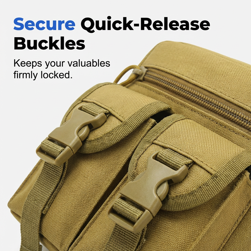 Sac banane tactique avec porte-bouteille amovible