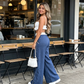 📢Pantalon femme taille haute à jambes larges
