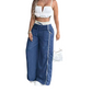 📢Pantalon femme taille haute à jambes larges