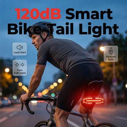 Feu arrière de vélo avec avertisseur sonore