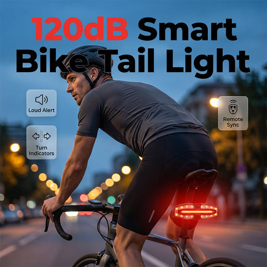 Feu arrière de vélo avec avertisseur sonore