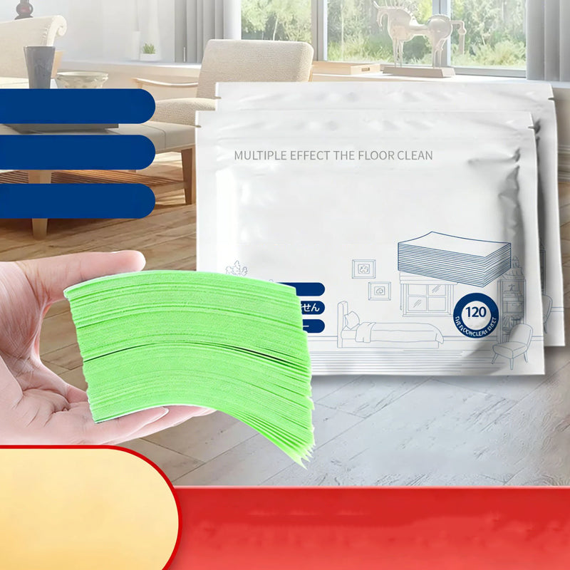 ⏳✨ 50 % de réduction ! Lingettes nettoyantes pour sols solubles dans l’eau : il suffit de les plonger dans l’eau, sans dosage. Nettoie et fait briller tous les sols. Sans danger et sans traces. Paquet de 120 lingettes. Votre allié au quotidien. 🧹💧