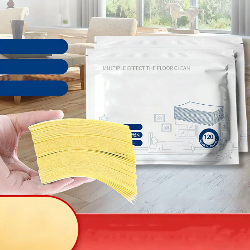 ⏳✨ 50 % de réduction ! Lingettes nettoyantes pour sols solubles dans l’eau : il suffit de les plonger dans l’eau, sans dosage. Nettoie et fait briller tous les sols. Sans danger et sans traces. Paquet de 120 lingettes. Votre allié au quotidien. 🧹💧