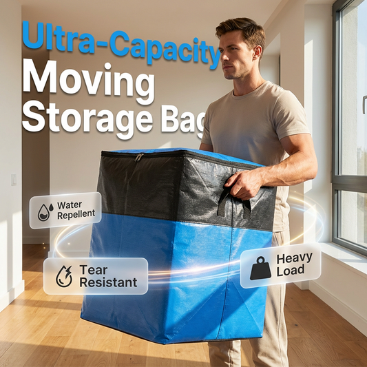 📦 50% DE RÉDUCTION 💥 Sac de déménagement & rangement pliable – Très grande capacité (115-180L), PE résistant à l’eau & poignées renforcées – Idéal pour cartons, vêtements ou voyage – gain de place et solide ✨