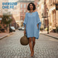 🔥Robe oversize à manches chauve-souris pour femme