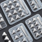 Ensemble de glaçons réutilisables en acier inoxydable en forme de cœur