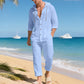 Tenue de plage en lin respirant pour homme【Livraison gratuite】