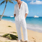 Tenue de plage en lin respirant pour homme【Livraison gratuite】