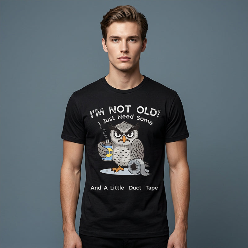 💞Plus de 50 000 exemplaires vendus !🦉 T-shirt à motif « I'm Not Old » (Je ne suis pas vieux)