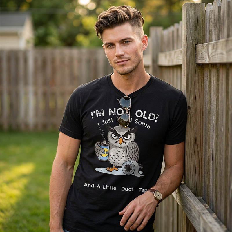 💞Plus de 50 000 exemplaires vendus !🦉 T-shirt à motif « I'm Not Old » (Je ne suis pas vieux)