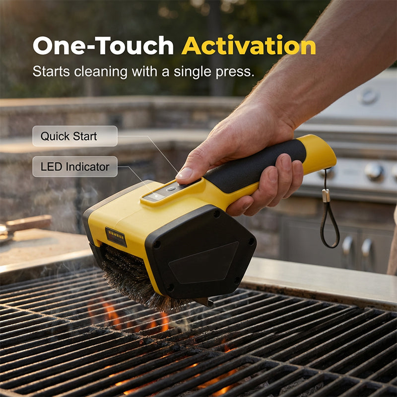 Brosse de nettoyage pour barbecue électrique