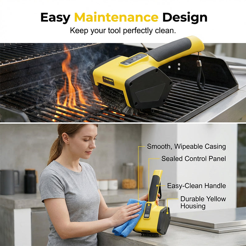 Brosse de nettoyage pour barbecue électrique
