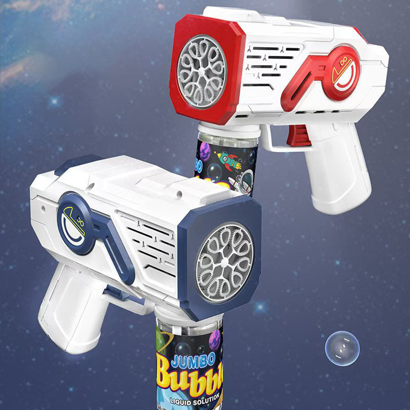 🌈Pistolet à bulles d'astronaute électrique avec lumières LED🎉 Amusez-vous sans fin avec un seul bouton