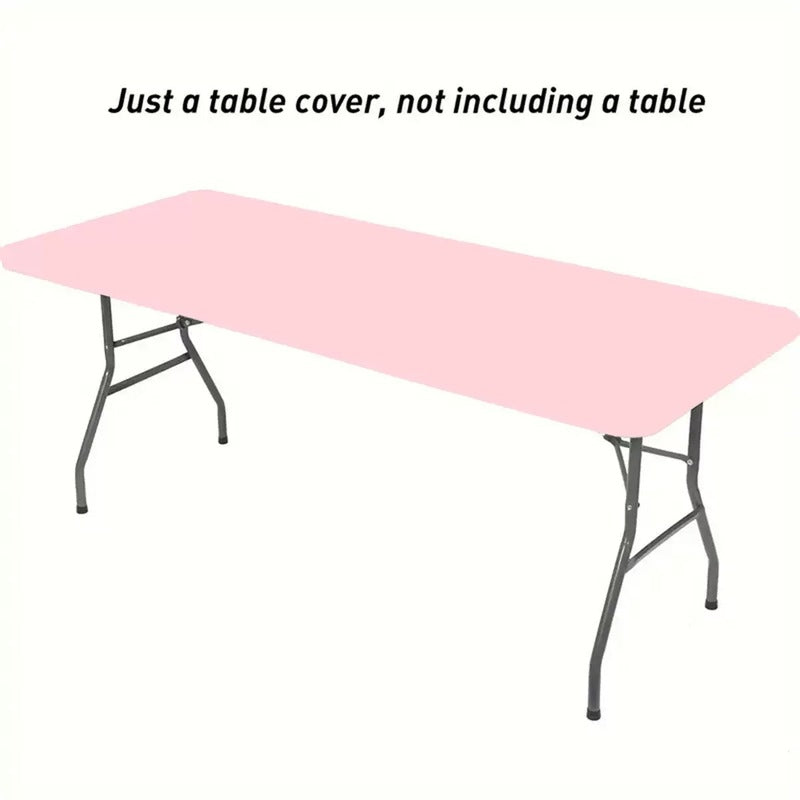🧶✨ PROMO FLASH 50% ! Housse de Table Élastique Spandex – Universelle, Rectangle & Carré, 9 Couleurs, 4 Tailles, Pour Événements, Mariages & Maison 🍾