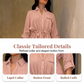 🎀 52 % DE RÉDUCTION MAINTENANT ! 👖 Ensemble chemise à cordon de serrage et pantalon large pour femme – taille ajustable, pantalon fluide et tissu texturé 🌿