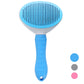Brosse autonettoyante pour chiens et chats