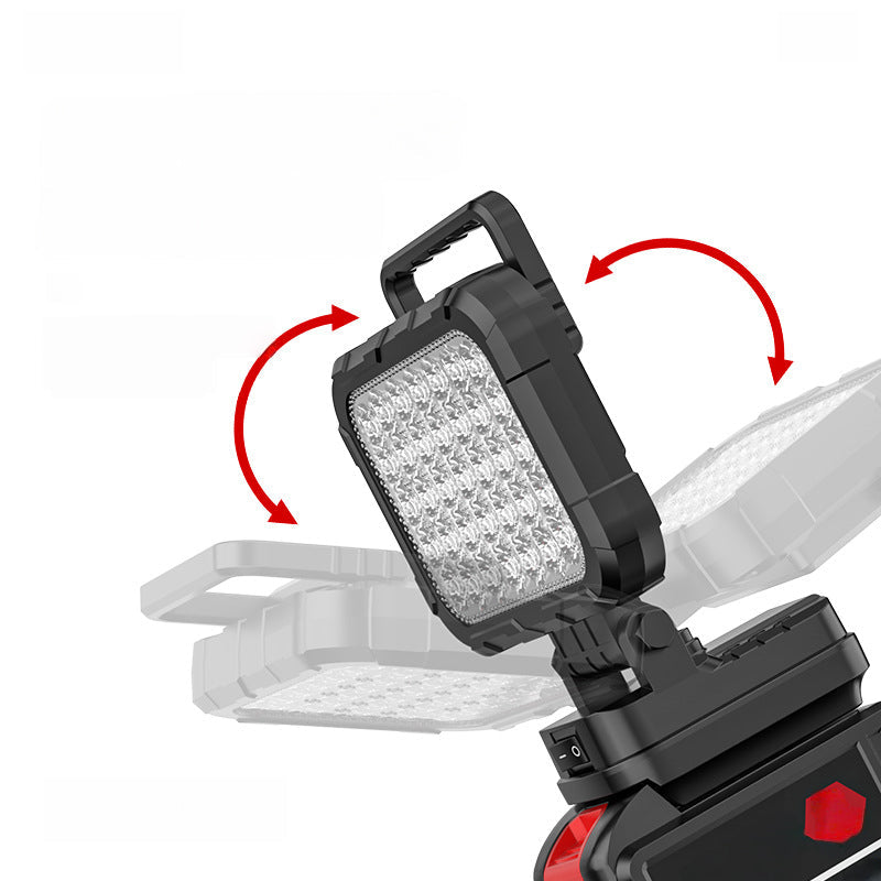 🌞Profitez du printemps avec 50 % de réduction !💡Lampe de travail LED orientable à 180° - Avec double fonction de batterie externe USB - Robuste et sans fil - Compatible avec toutes les batteries - Pour le garage, le chantier et le camping