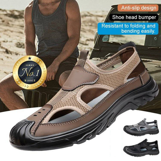 🔥50% 👟 Sandales Homme Femme en Maille Respirante – Semelle Confortable Anti-Dérapante Style Randonnée Urbaine🌿 bout fermé et semelle souple