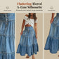 👗 PROMO LIMITÉE 63% DE RÉDUCTION ! ✨ Jupe Maxi Denim – Taille Haute, Évasée, Étagée ✨