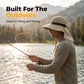 🧢☀️ Chapeau à larges bords avec protection UPF 50+ et cache-cou 🛡️🌿