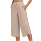 📢📢40 % DE RÉDUCTION !! ⏰Pantalon capri décontracté à jambes larges pour femme