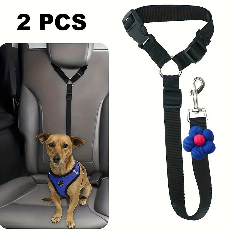💐50% DE RÉDUCTION ! Harnais de Sécurité Auto – Ceinture Élastique Anti-Étranglement 🐶✔️【Offre Limitée】